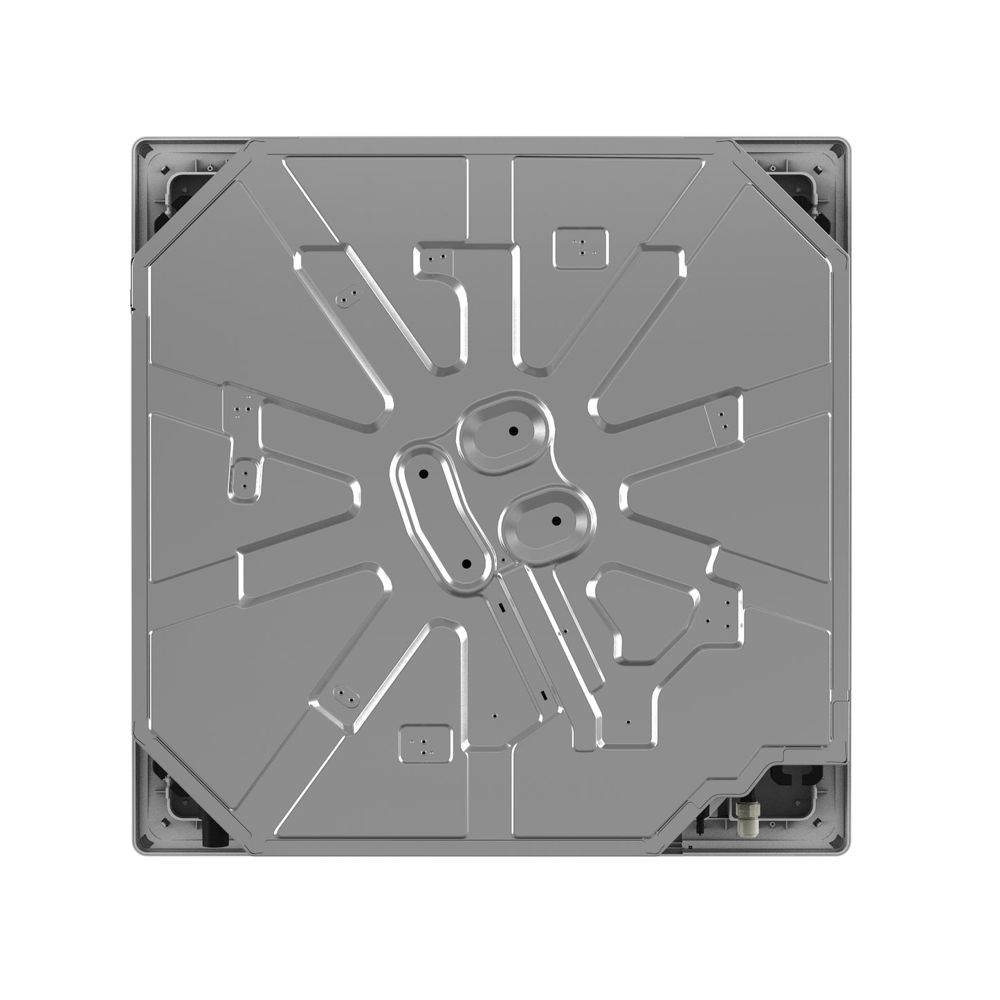 AUX CASSETTE AIRCO - PLAFOND UNIT- KOELEN EN VERWARMEN - WIFI 12000BTU - 3,5KW - R32 - WIT