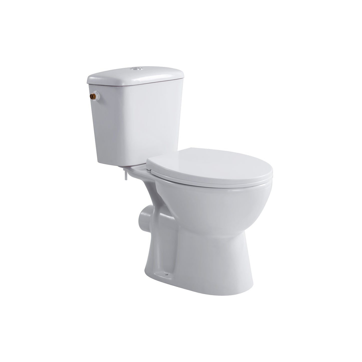 ALONI PRO DUOBLOK - STAAND TOILET - RANDLOOS - P-TRAP - MUURUITLAAT - 39X73X67 CM - WIT