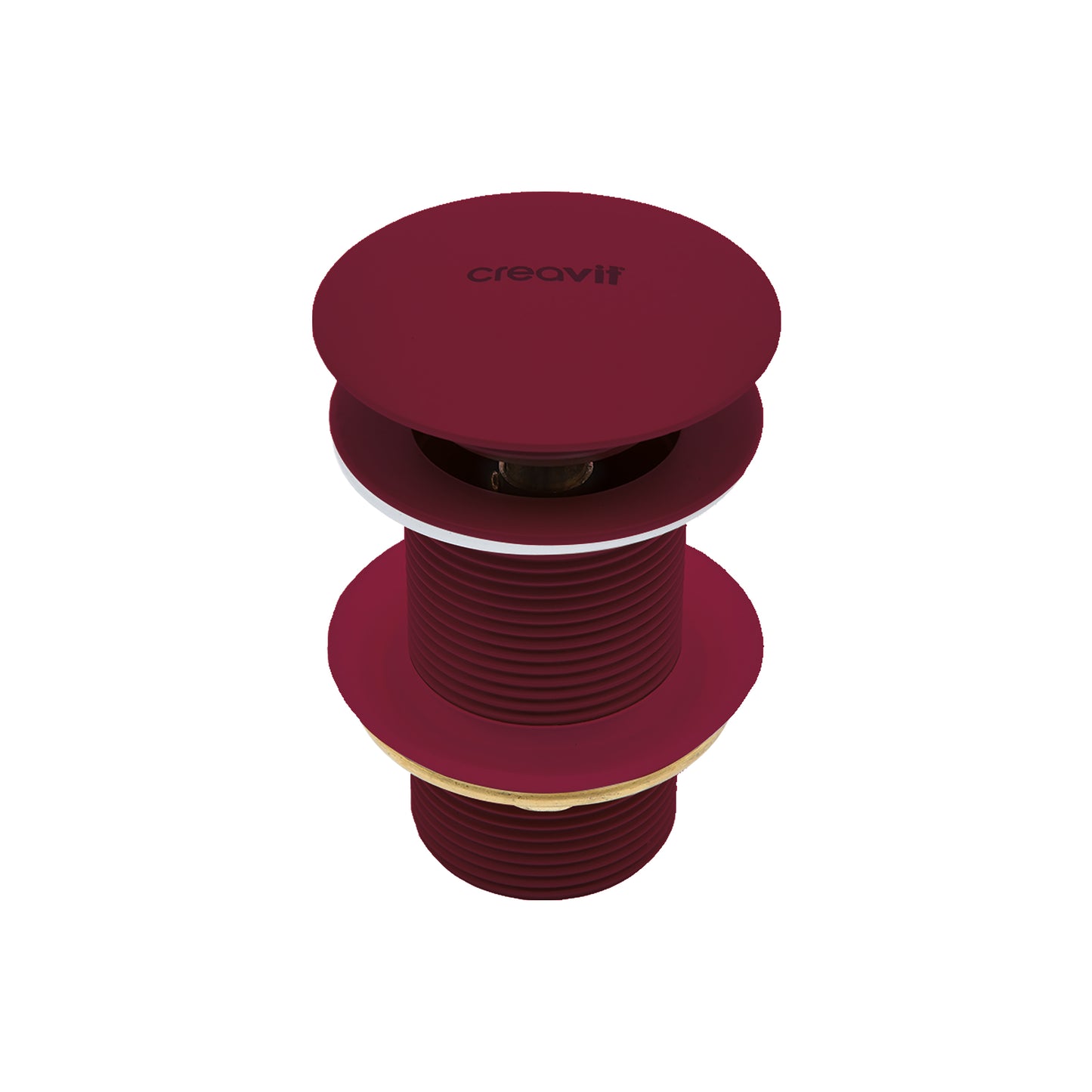 CREAVIT AFVOERPLUG - CLICK WASTE 5/4" - MET OVERLOOP - BERRY