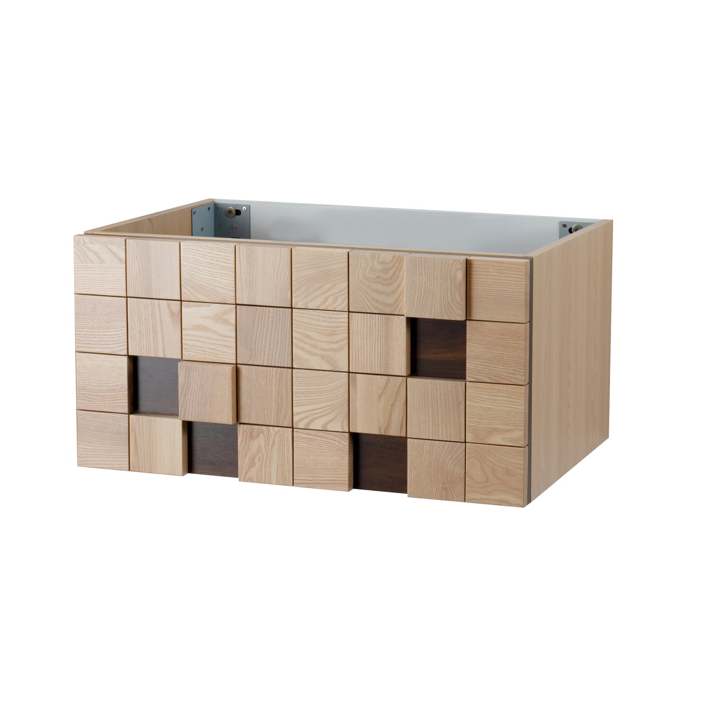 MIMOZA WASTAFELONDERKAST - 1 LADE - GREEPLOOS - SOFT CLOSE – 79X40X52 CM - LICHT EIKEN