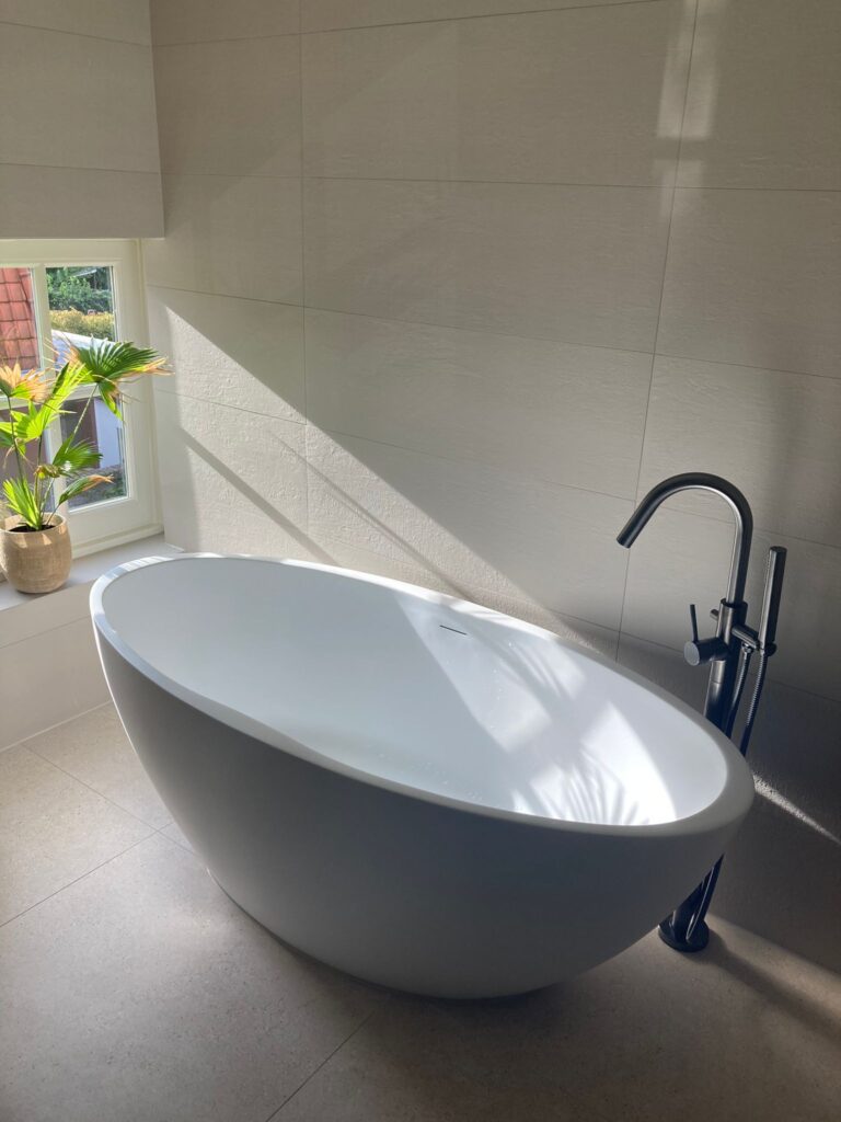 Kleinmann Vrijstaand Bad Mat Wit 170×78 cm Oval