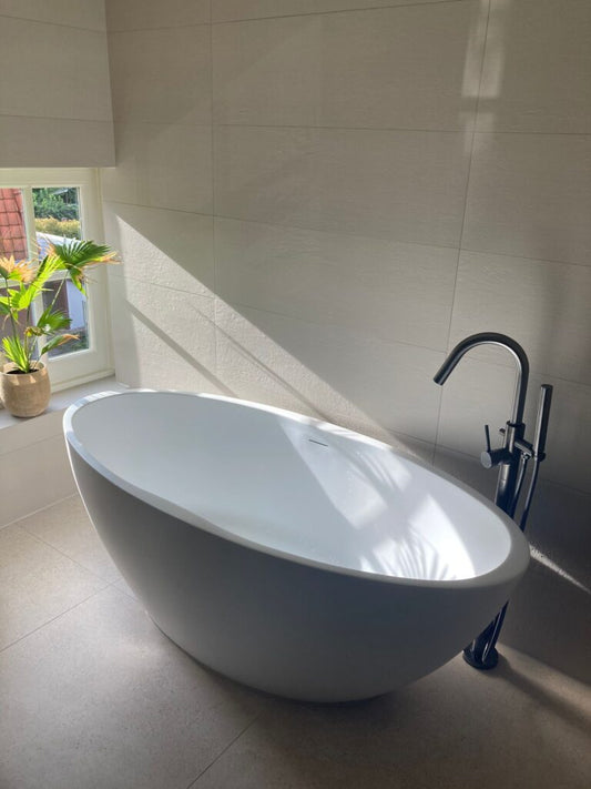 Kleinmann Vrijstaand Bad Mat Wit 170×78 cm Oval