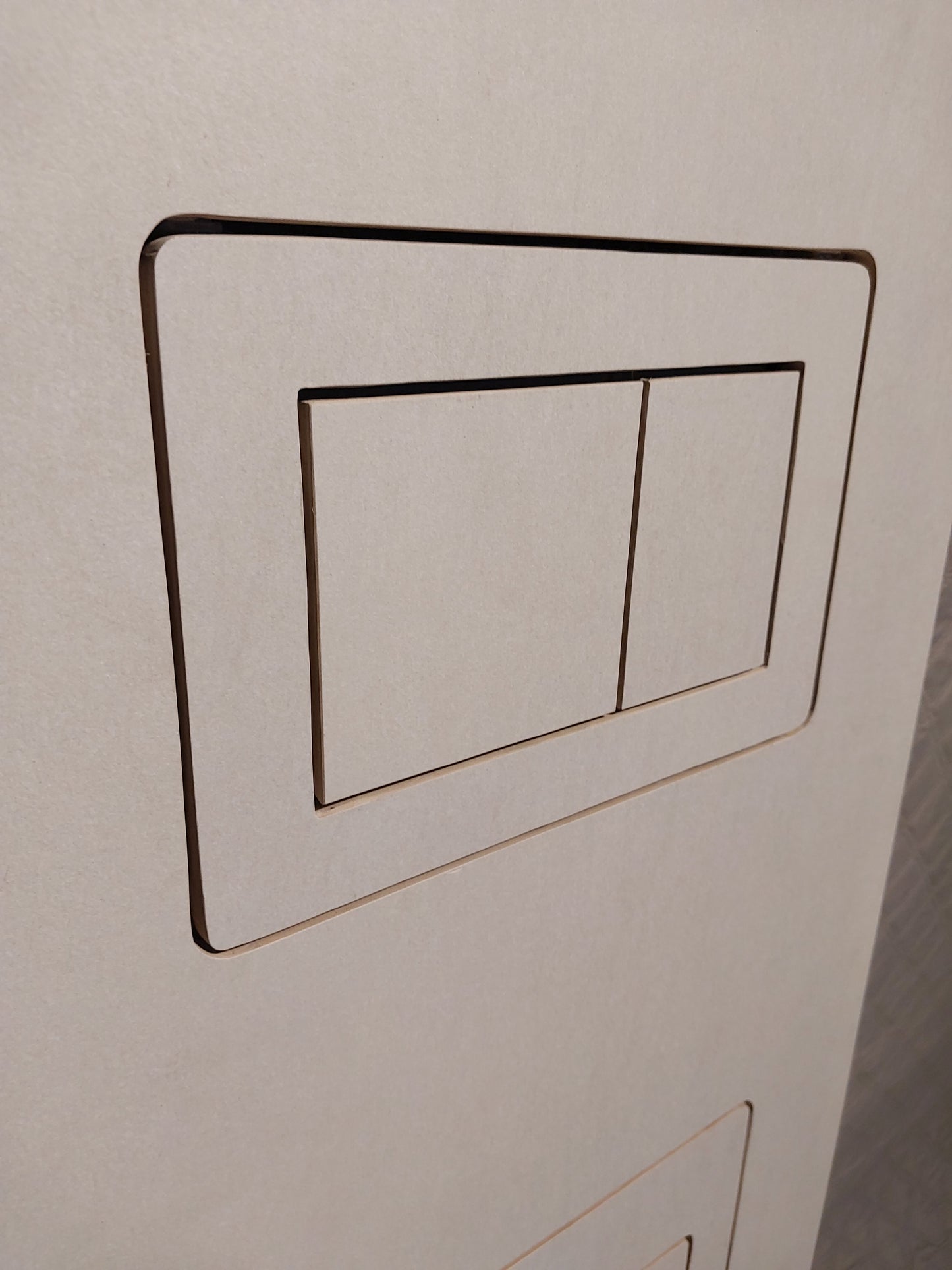 Toilet bedieningspaneel inbouw - montage systeem ( met LED verlichting )
