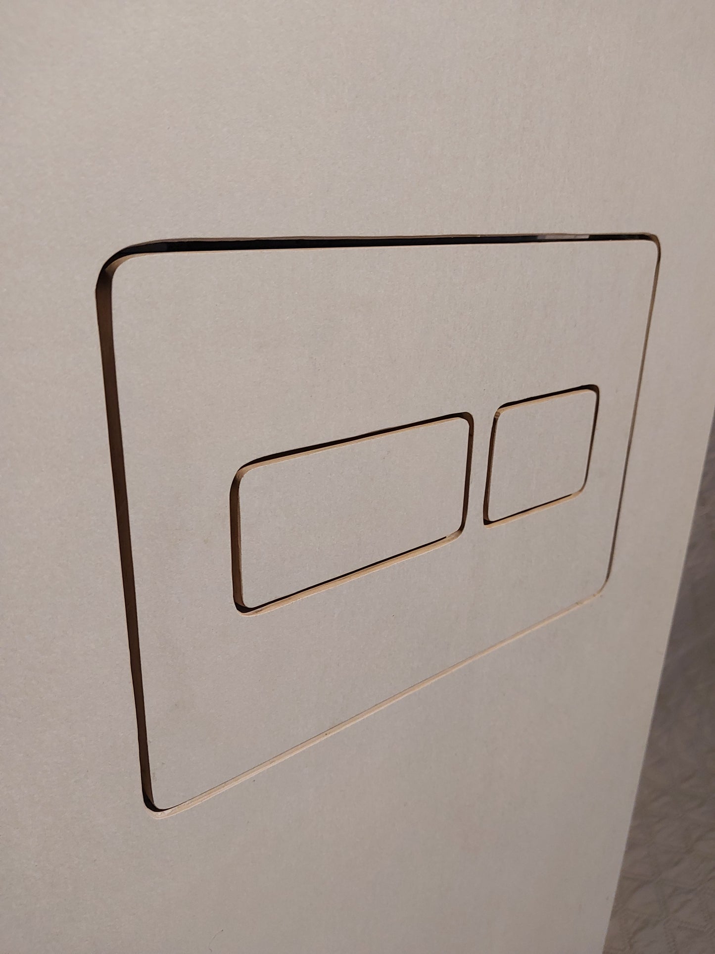 Toilet bedieningspaneel inbouw - montage systeem ( met LED verlichting )