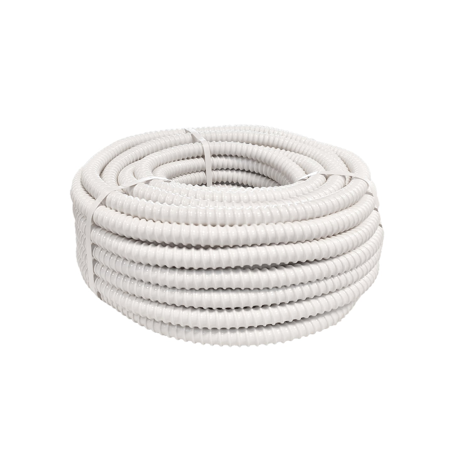 CONDENS WATERAFVOERSLANG - AIRCO - UNIVERSEEL - FLEXIBEL - DIAMETER 16MM - 25M - WIT