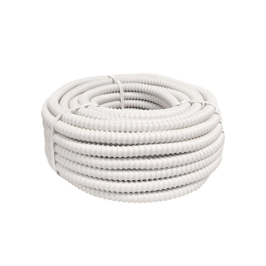 CONDENS WATERAFVOERSLANG - AIRCO - UNIVERSEEL - FLEXIBEL - DIAMETER 16MM - 25M - WIT