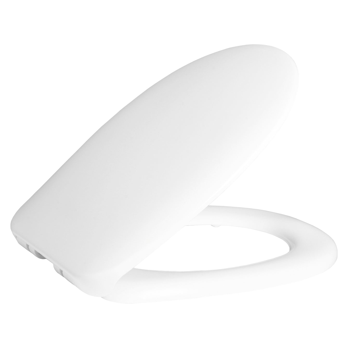CREAVIT CINAR WC-ZITTING - SOFT CLOSE - QUICK RELEASE - DUROPLAST - RVS SCHARNIEREN - GLANZEND WIT