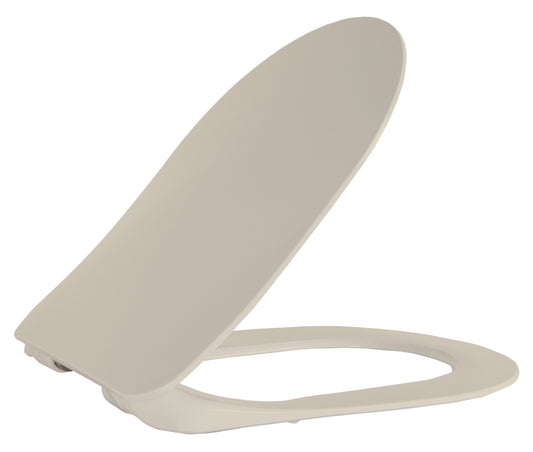 CREAVIT DUCK WC-ZITTING - D-MODEL - SLIM DESIGN - SOFT CLOSE - QUICK RELEASE - DUROPLAST - RVS SCHARNIEREN - KOEL GRIJS
