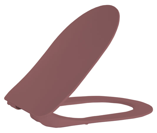 CREAVIT DUCK WC-ZITTING - D-MODEL - SLIM DESIGN - SOFT CLOSE - QUICK RELEASE - DUROPLAST - RVS SCHARNIEREN - BERRY