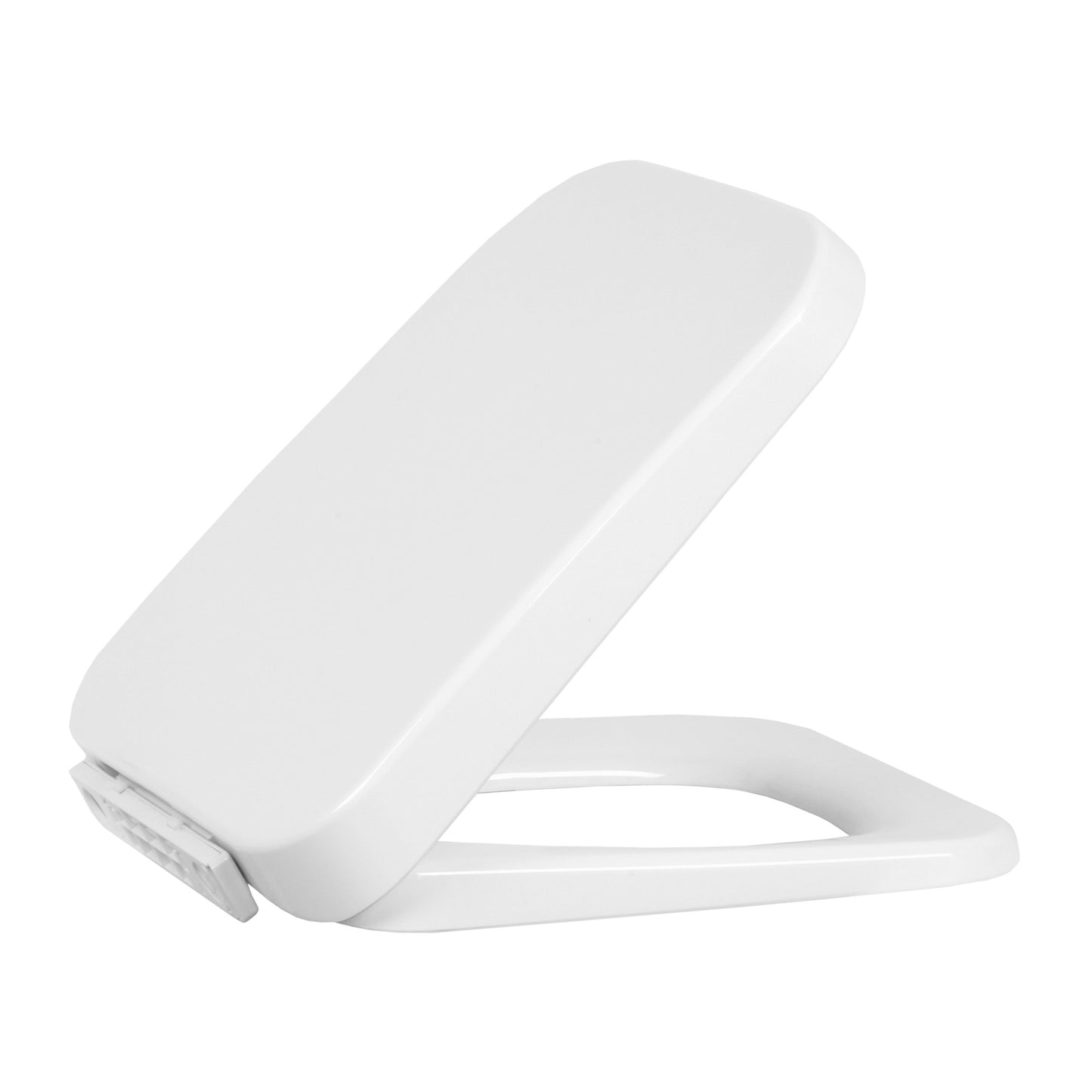 CREAVIT SH WC-ZITTING - D-MODEL - SOFT CLOSE - QUICK RELEASE - DUROPLAST - RVS SCHARNIEREN - GLANZEND WIT