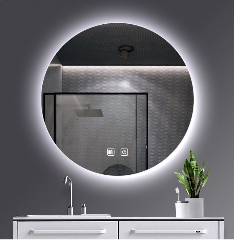 BEGONIA WASTAFELMEUBEL MET KOLOMKAST COMPLEET SET INCLUSIEF WASTAFEL & WASTAFELKRAAN & AFVOERPLUG & RUIMTEBESPAREND SIFON & LED Spiegel met verwarming