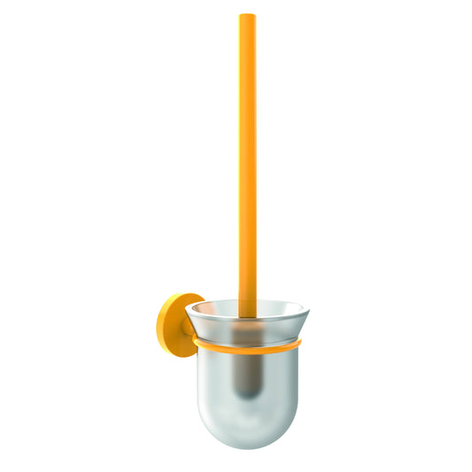 CREAVIT ROYALE TOILETBORSTEL & HOUDER - GEEL