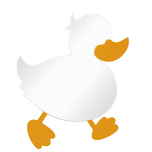 CREAVIT DUCKY SPIEGEL MET EEND FIGUUR - GEEL