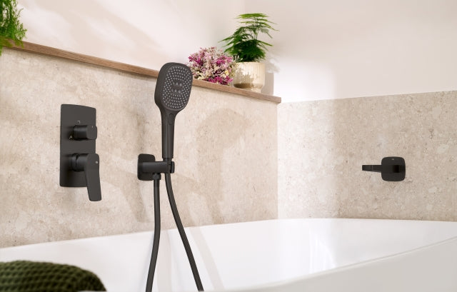 MALAGA BLACK INBOUW DOUCHESET
