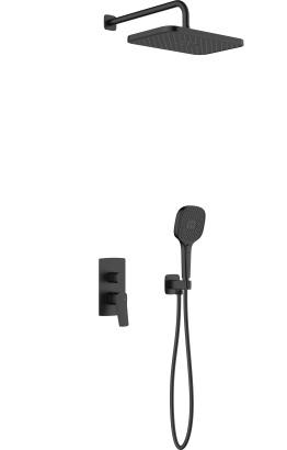 MALAGA BLACK INBOUW DOUCHESET