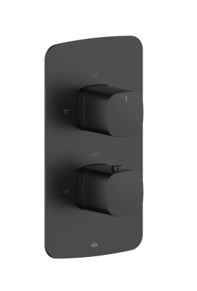MALAGA ZWART thermostatische mengkraan inbouw
