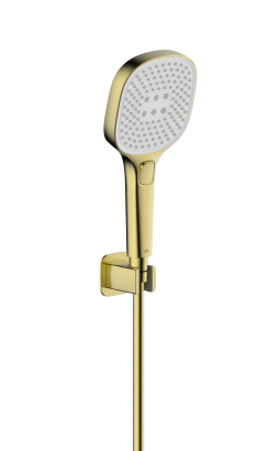 MALAGA GEBORSTELD LICHT GOUD wandbevestigde douche set