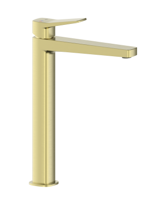 MALAGA Brushed Goud hoogmodel Wastafelkraan