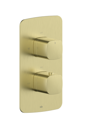MALAGA GEBORSTELD LICHT GOUD thermostatische mengkraan inbouw