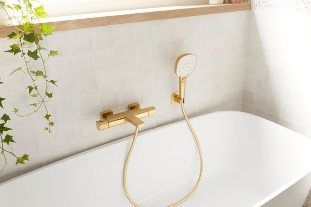 MALAGA GEBOURSTELD LICHT GOUDE OPBOUW THERMOSTATISCHE BADMENGKRAAN