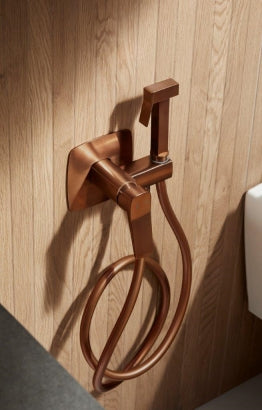 MALAGA Brushed Rose Gold Inbouw Muurmodel Bidetkraan
