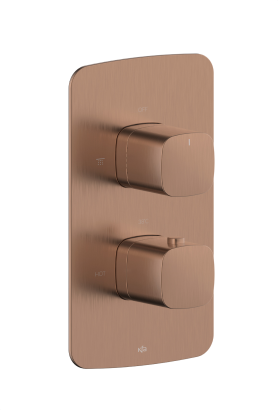 MALAGA GEBORSTELD ROSE GOUD thermostatische mengkraan inbouw