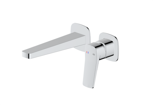 MALAGA Chroom Muurmodel Wastafelkraan (Inbouw)