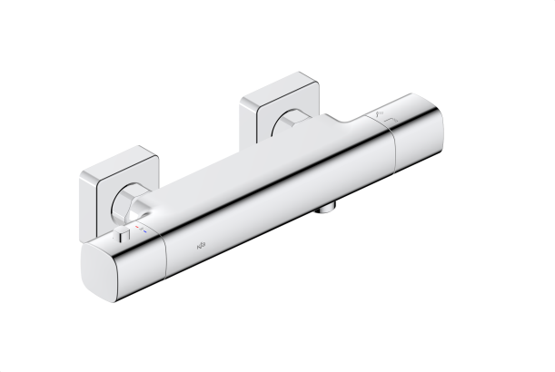 MALAGA CHROME OPBOUW THERMOSTATISCHE DOUCHEMENGKRAAN