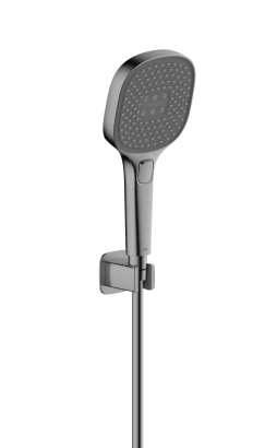 MALAGA GUN METAL wandbevestigde douche set