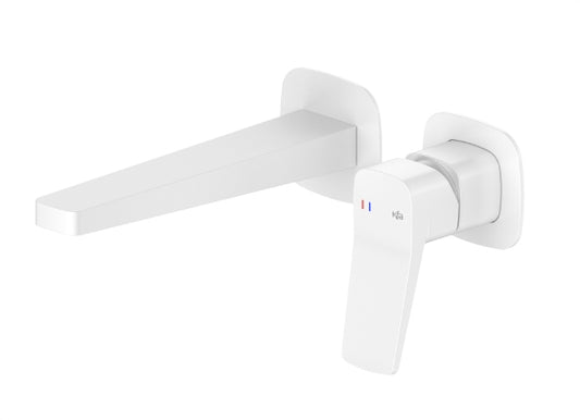 MALAGA Witte Inbouw Muurmodel Wastafelkraan