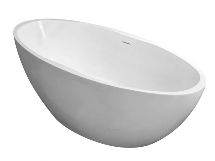 Kleinmann Vrijstaand Bad Mat Wit 170×78 cm Oval