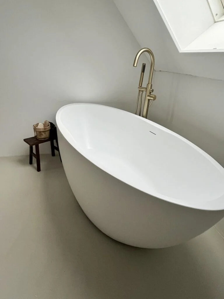 Kleinmann Vrijstaand Bad Mat Wit 170×78 cm Oval